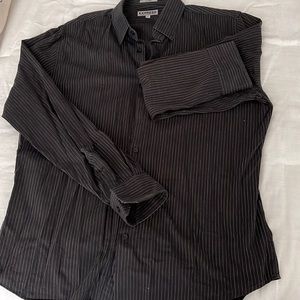 Mens fitted Express dress shirt XL stretch cotton